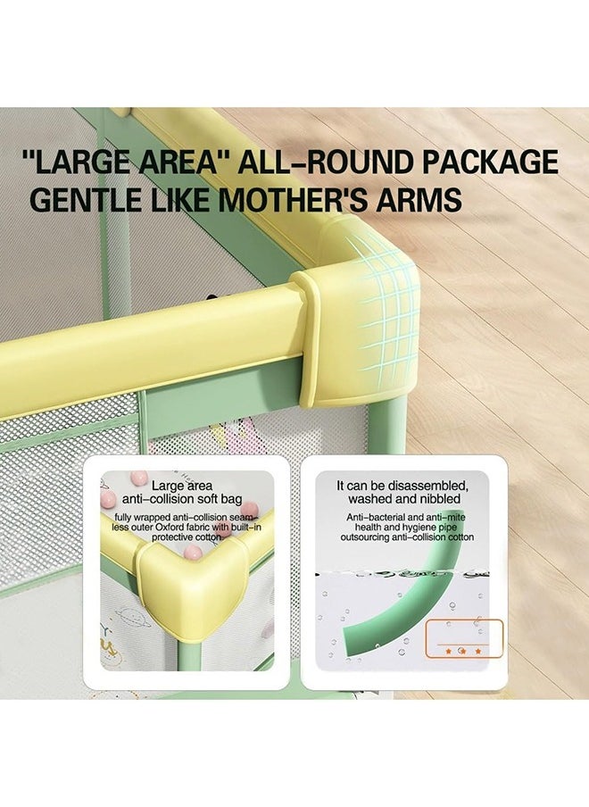 0TO1 TECH Baby Playpen 200x180cm Extra Large Play Yard with Gate Sturdy Safety Baby Fence  - Image 4