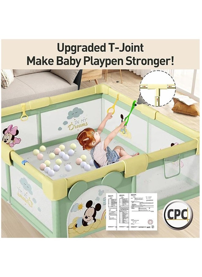 0TO1 TECH Baby Playpen 200x180cm Extra Large Play Yard with Gate Sturdy Safety Baby Fence  - Image 5
