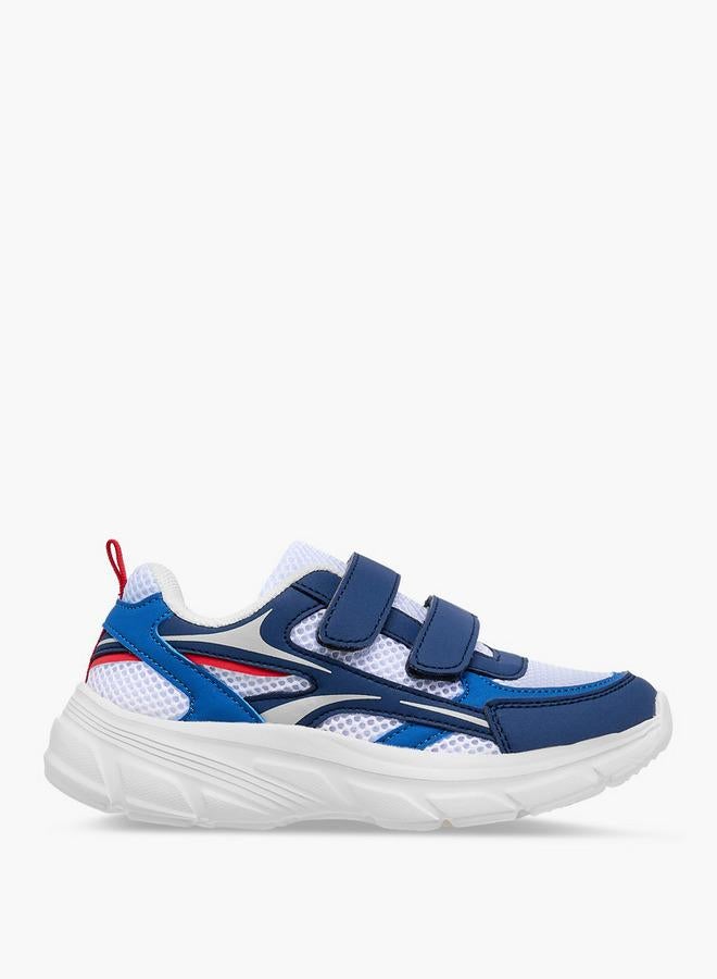 LBL by Shoexpress Boys Panelled Sneakers with Hook and Loop Closure - Image 3