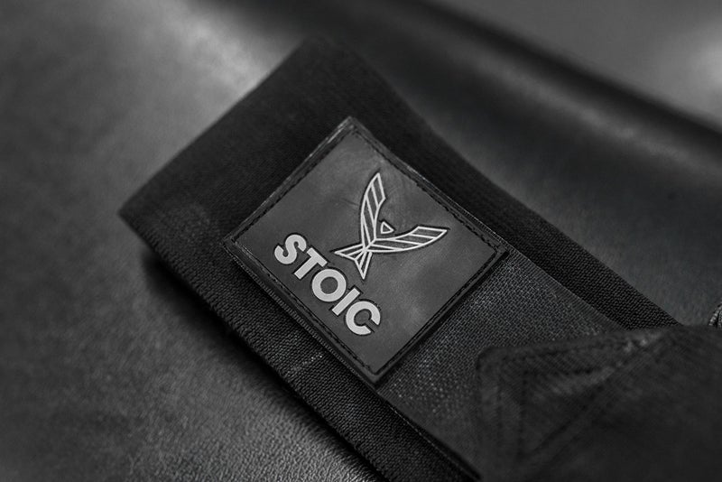 Stoic Wrist Wraps weightlifting, powerlifting, cross training, bodybuilding with thumb loop. Professional grade for gym workout, men and women weight lifting and strength training by Stoic - Black 36 Inch - Image 3