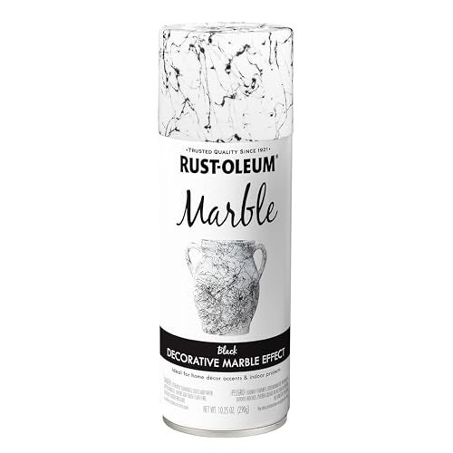 RUST-OLEUM رش طلاء الرخام المتخصص من راست-أوليوم 372484، 10.25 أونصة، أسود - Image 1