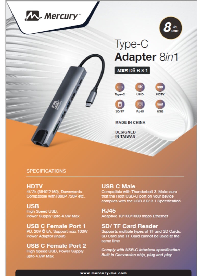 MERCURY 8 IN 1 DOCKING STATION - Image 5