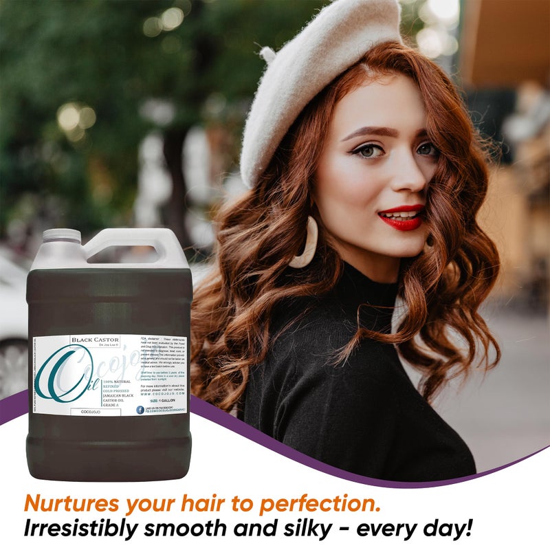 Dr Joe Lab Jamaican Black Castor Seed Oil 128 oz Pure Natural Black Castor Oil Partially Refined Cold Pressed JBCO 1 Gallon - for Hair Skin Body Eyebrow Eyelash - Moisturizing & Nourishing - Image 5