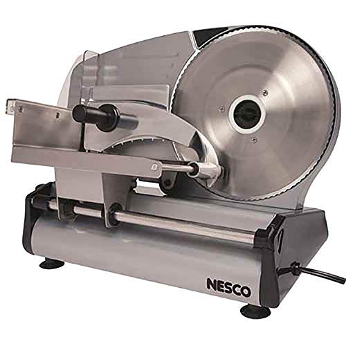 NESCO Stainless Steel Food Slicer Adjustable Thickness, 8.7",Silver - Image 1