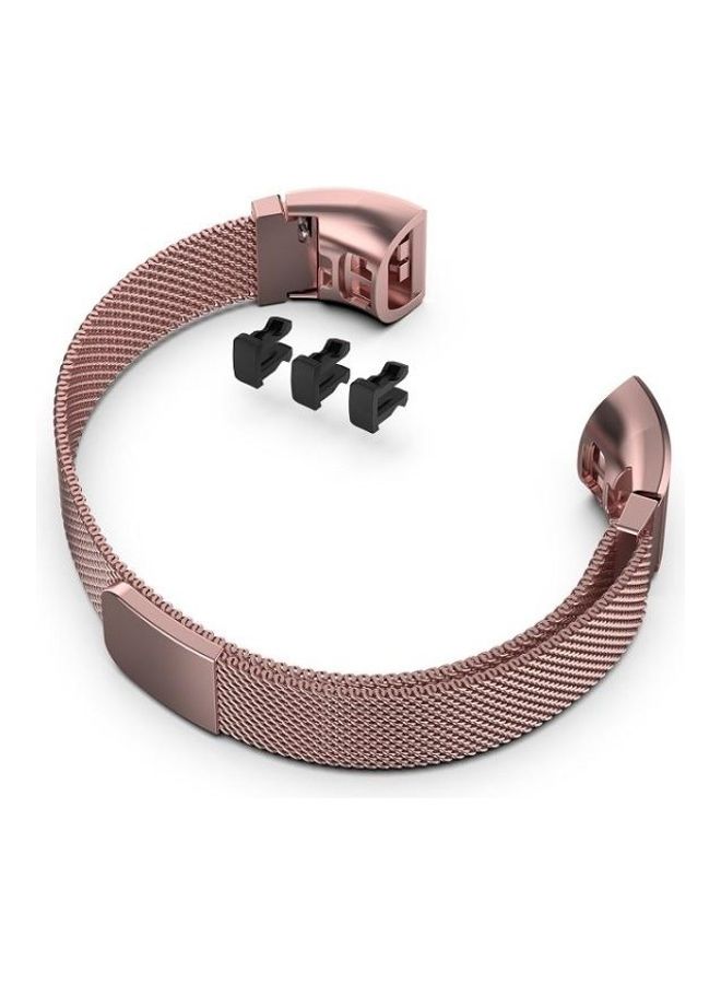 Loquat Milanese Strap For Huawei Band 3 And 4 Pro Rose Pink - Image 4