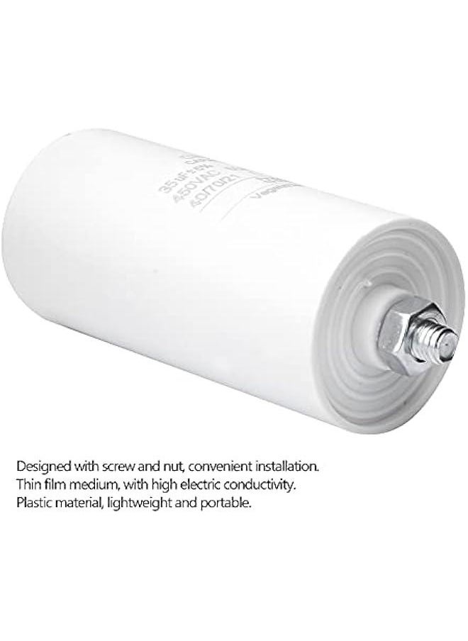Generic CBB60 450V 35uF Motor Start Run Capacitor for Washing Machine with Screw and Nut, Thin Film High Conductivity Capacitor and Lightweight Portable Capacitor  - Image 2