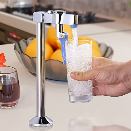IVIGA Glass Filler, iVIGA Deck Mount Chrome Glass Filler Faucet Station Water Station G1/2" Male Shank with Adapter for Hotel Restaurant Bar Dining Hall - Image 2