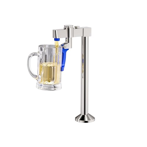 IVIGA Glass Filler, iVIGA Deck Mount Chrome Glass Filler Faucet Station Water Station G1/2" Male Shank with Adapter for Hotel Restaurant Bar Dining Hall - Image 1