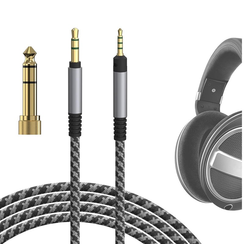 Geekria Audio Cable Compatible with Sennheiser HD 620S/599/599SE/598/598SE/598SR/560S/400PRO/579/569/550/505, 3.5mm to 2.5mm Braided Nylon Replacement Cord (10ft / 3m) - Image 1