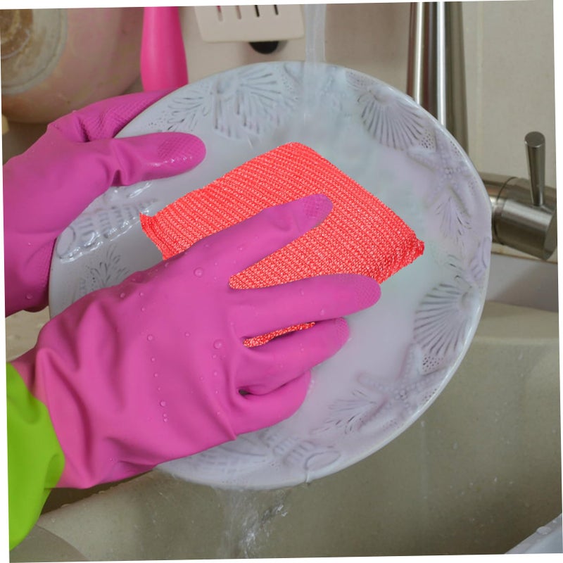 Soft Non Scratch Dish Sponges 12 Pack Scouring Pads For Kitchen Cleaning - Image 4
