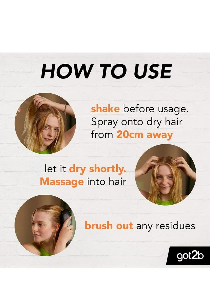 Schwarzkopf GOT2B Fresh It Up Dry Shampoo, Lush Floral, 200 ML - Image 4