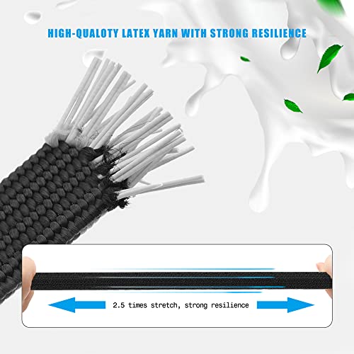 MOLADRI Black Adjustable Bungee Cords with Hooks Set,80" Long Flat Heavy Duty Elasticity Straps,with Length Adjustment Metal Buckle Luggage Elastic Rope,for Moving Heavy Duty Cargo (4 Pack) - Image 2