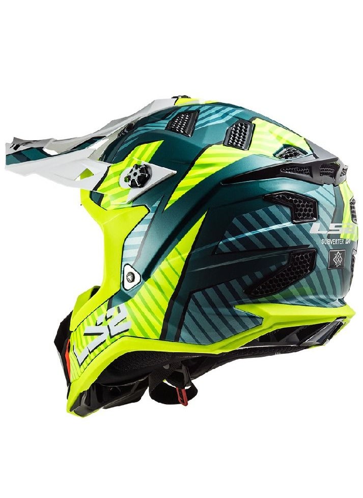 LS2 - LS2 HELMET SUBVERTER EVO MX700 ASTRO  COBALT H -V YELLOW  LARGE SIZE - Image 1