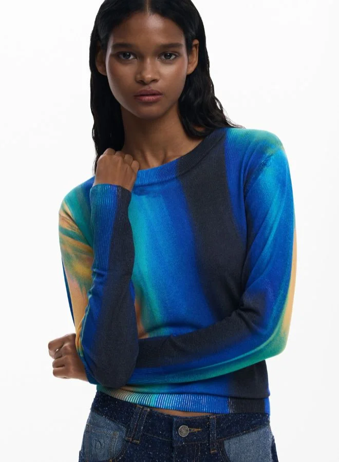 ديسيجوال سترة فاخرة متدرجة عموديا