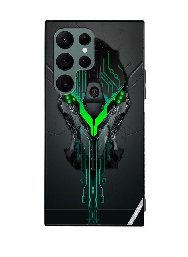 VR CREATIVE Protective Case Cover For Samsung Galaxy S22 Ultra 5G Logo Design Multicolour - Image 1