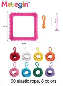 MEBEGIN Complete Weaving Loom Kit with 8 Colors of Acrylic Yarn Loops and Other Accessaries, Potholder Loops Crafts for Kids and Adults, DIY Unique Crafts for Your Friends and Family, Ideal Gift for Kids Aged 5+  - Image 2