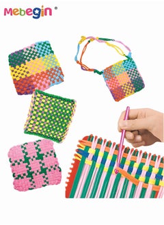MEBEGIN Complete Weaving Loom Kit with 8 Colors of Acrylic Yarn Loops and Other Accessaries, Potholder Loops Crafts for Kids and Adults, DIY Unique Crafts for Your Friends and Family, Ideal Gift for Kids Aged 5+  - Image 3