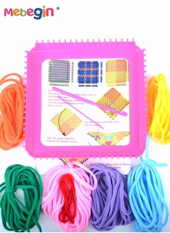 MEBEGIN Complete Weaving Loom Kit with 8 Colors of Acrylic Yarn Loops and Other Accessaries, Potholder Loops Crafts for Kids and Adults, DIY Unique Crafts for Your Friends and Family, Ideal Gift for Kids Aged 5+  - Image 5