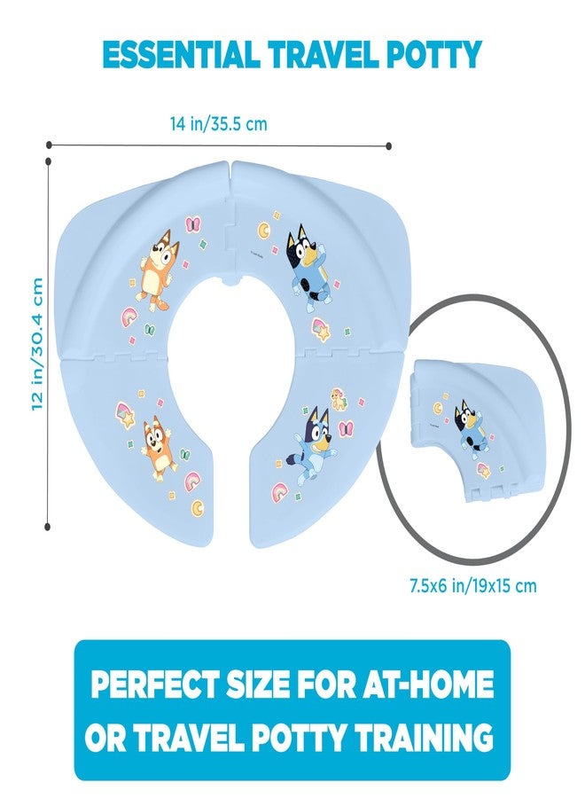 ginsey Bluey 5 Piece Potty Go Kit Training System Includes Soft and Travel Potties, Stickers, Hook, and Storage Bag - Image 2