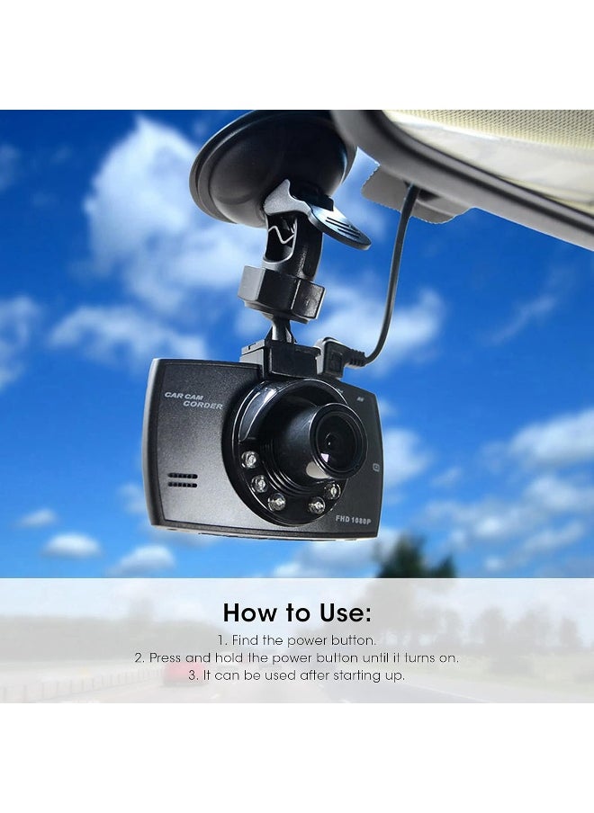 Generic Ccya Car Driving Recorder - 2.7in HD Dash Cam Auto Video Recorder Car Camcorder Car DVR with Night Vision, Loop Recording, Motion Detection, Microphone, Support Multiple Languages  - Image 5