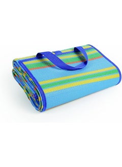GO2CAMPS Hasir Mat | Travel Foldable Mat | Outdoor Picnic Mat | Arabic Haseer Mat Foldable (2X3 Mtr) Majlis Mat | Plastic Beachmat | Outdoor Camping Mat | Camping Carpet | Plastic Straw Mat-Mix Colors  - Image 2