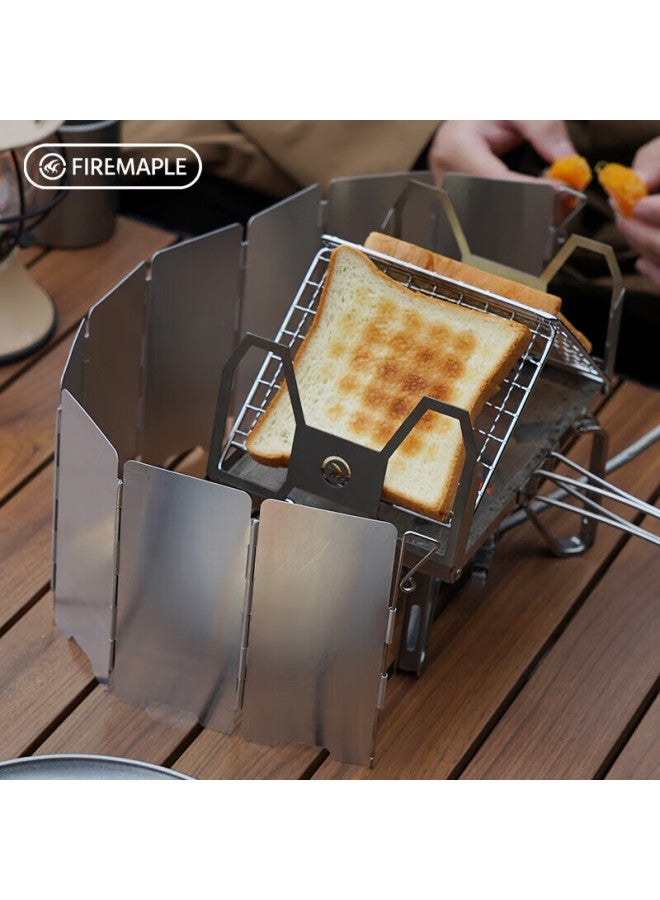 Fire-Maple Fire-maple Aluminum Alloy Portable Stove Windshield, Outdoor Cooking Utensil Folding Windproof Cover, Kitchen Oil-proof Shield 503 - Image 3