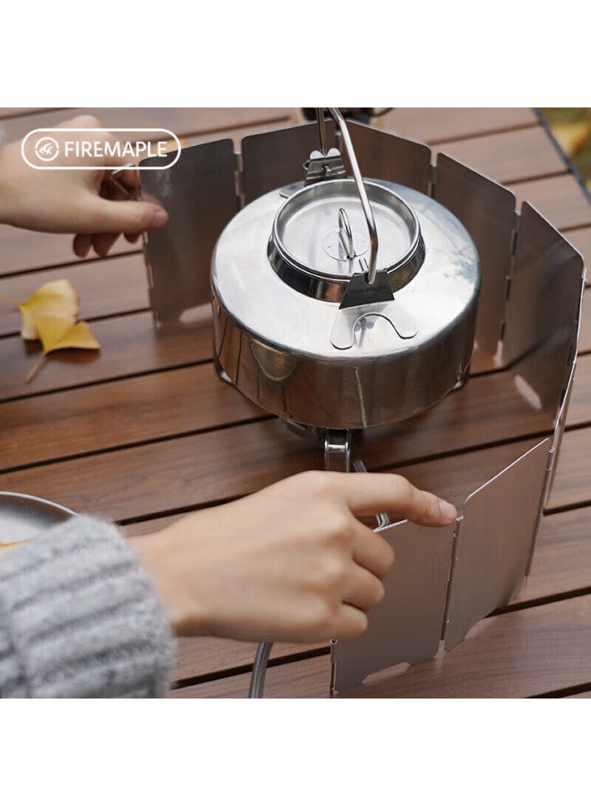 Fire-Maple Fire-maple Aluminum Alloy Portable Stove Windshield, Outdoor Cooking Utensil Folding Windproof Cover, Kitchen Oil-proof Shield 503 - Image 4