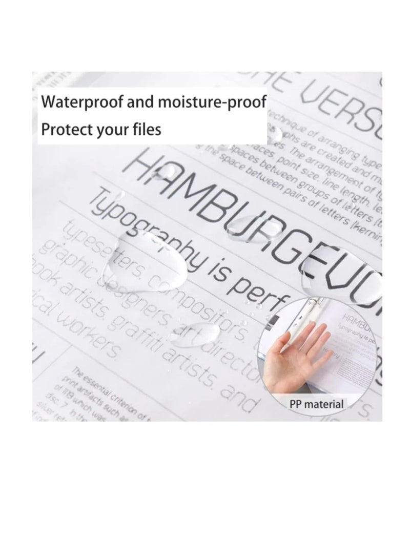 Zero transparent perforated plastic file - Image 4