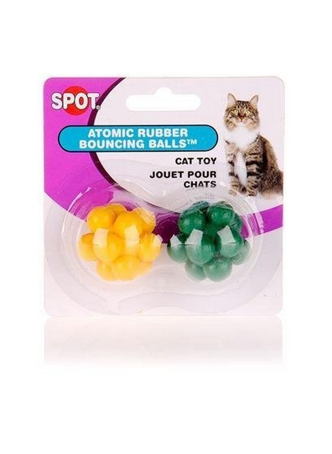 Ethical Pet Atomic Bouncng Ball Cat Toy (2 Pack) [Set of 4]