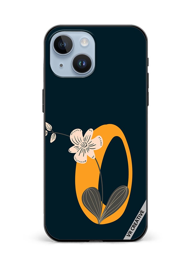 VR CREATIVE Protective Case Cover For Apple iPhone 15 Plus Alphabet O Design Multicolour - Image 1