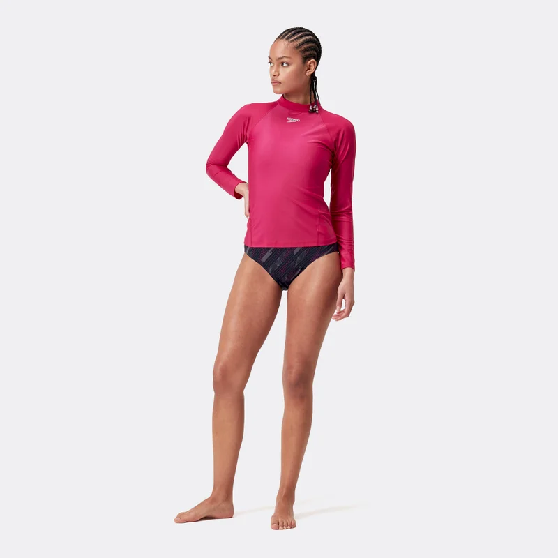 speedo Women's Long Sleeve Swimming Rashguard