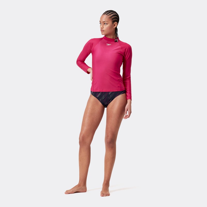 speedo Women's Long Sleeve Swimming Rashguard - Image 3
