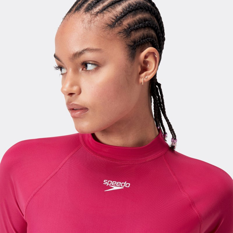 speedo Women's Long Sleeve Swimming Rashguard - Image 4