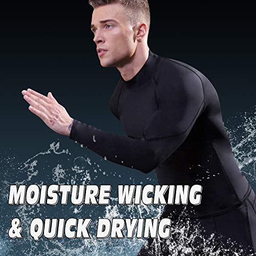 SPVISE 2 Pack Men's Compression Shirt Long Sleeve Athletic Workout T-Shirt Sports Rash Guard Gym Undershirts Lightweight - Image 4
