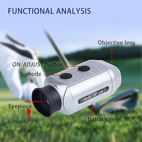 Tobo Monocular Range Finder, Golf Distance Finder, 7X 1000 Yard Battery Powered Golf Distance Meter Hunting Rangefinder Golfs Distance Measuring Device for Golfing, Hunting TD-1515IM - Image 5