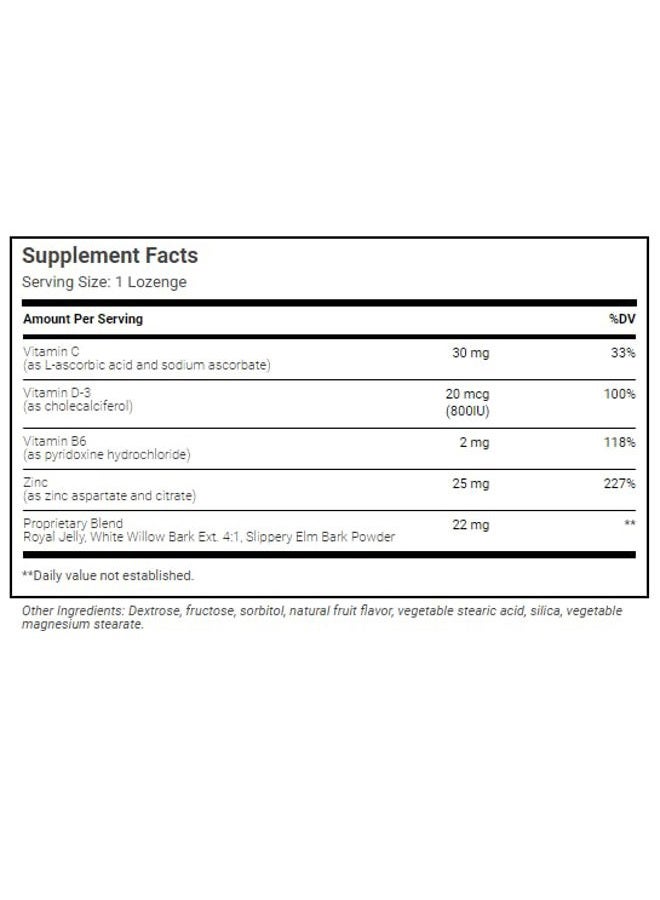 Wonder Laboratories Zinc Lozenges with Vitamin C - Fruit Flavored, Healthy Immune Support Lozenges with 25mg of Zinc Supplement Per Lozenge + 30mg of Vitamin C - 100 Lozenges - Image 4