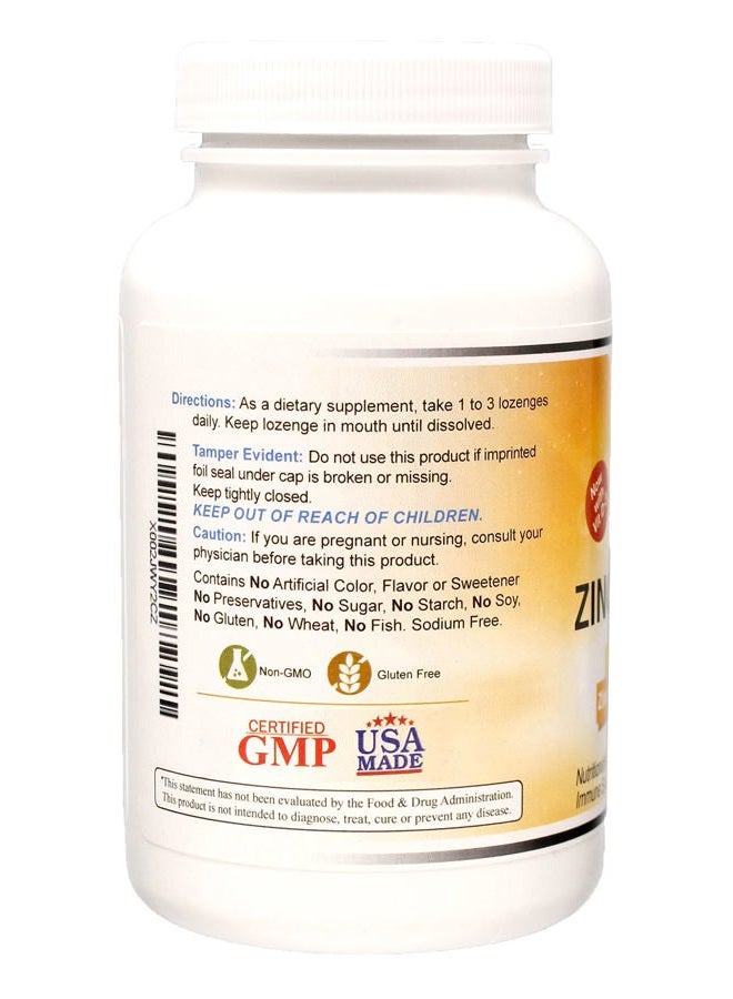 Wonder Laboratories Zinc Lozenges with Vitamin C - Fruit Flavored, Healthy Immune Support Lozenges with 25mg of Zinc Supplement Per Lozenge + 30mg of Vitamin C - 100 Lozenges - Image 3