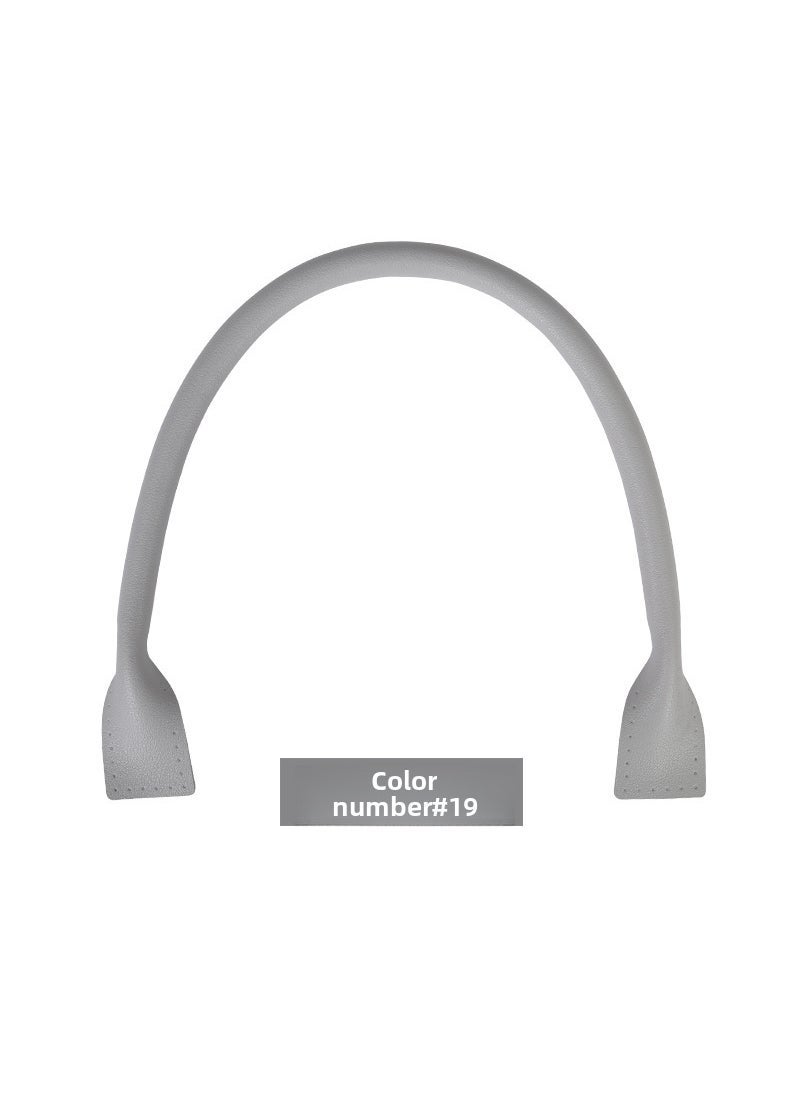 Generic 138 PU Faux Leather Shoulder Strap DIY Handbag 44cm Grey 