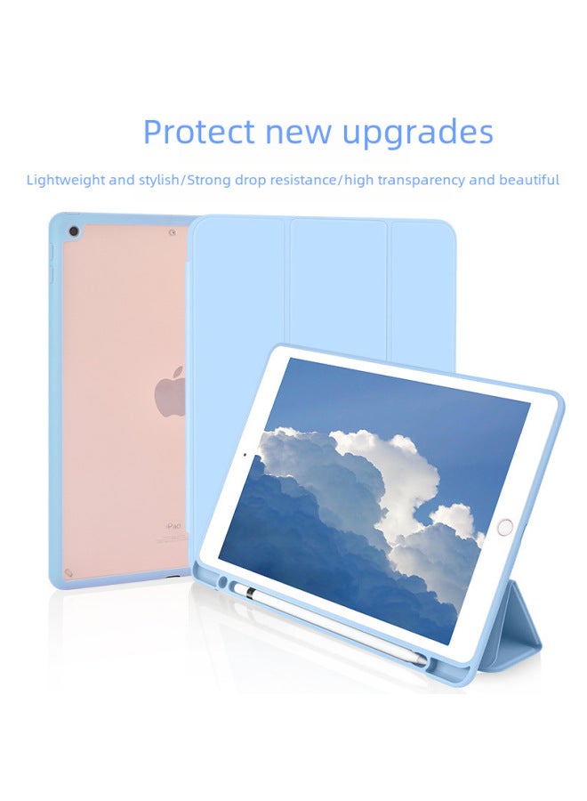Suitable For Ipadpro Protective Case 10.5 With Pen Slot 2020 Flat 10.2 Inch Protective Case Transparent All-inclusive-Color:Matcha Green-Applicable Model:iPad 8(2019/2020 10.2 Inches) - Image 2