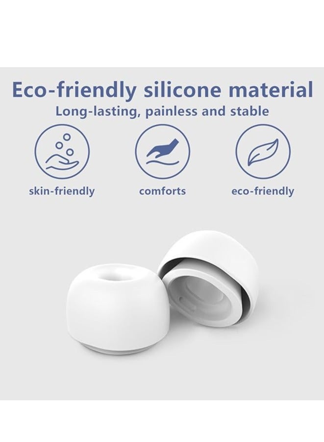 استبدال 12 قطعة من أطراف الأذن لجهازي الهواء/جهازي الهواء 2 أطراف الأذن السليكونية مع فتحة تقليل الضوضاء، أطراف الأذن السليكونية مع صندوق التخزين المحمول وملائمة في علبة الشحن (S/M/L، 6 أزواج) - Image 2