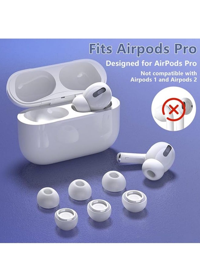 استبدال 12 قطعة من أطراف الأذن لجهازي الهواء/جهازي الهواء 2 أطراف الأذن السليكونية مع فتحة تقليل الضوضاء، أطراف الأذن السليكونية مع صندوق التخزين المحمول وملائمة في علبة الشحن (S/M/L، 6 أزواج) - Image 3