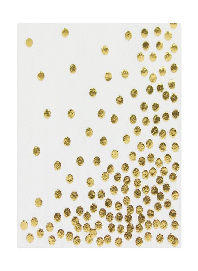 KRGMNHR 50 Pack Disposable Gold Foil Cocktail Napkins | Birthday Wedding Baby/Bridal Shower Celebration/Party/Event | Dessert/Cake table, 3-Ply, Unfolded 10" x 10", Folded 5" x 5" - Image 1
