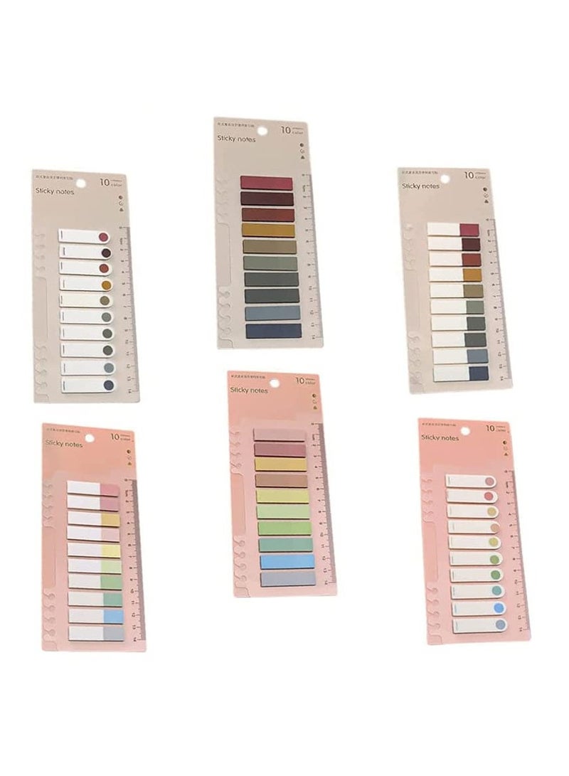Excefore Sticky Index Tabs, 1200 pages Page Markers Sticky Tabs Flags Colored for Bookmarks Reading Notes Books Files Highlighting Writable Fluorescence Tabs with Ruler for Page Marking Classify File - Image 4