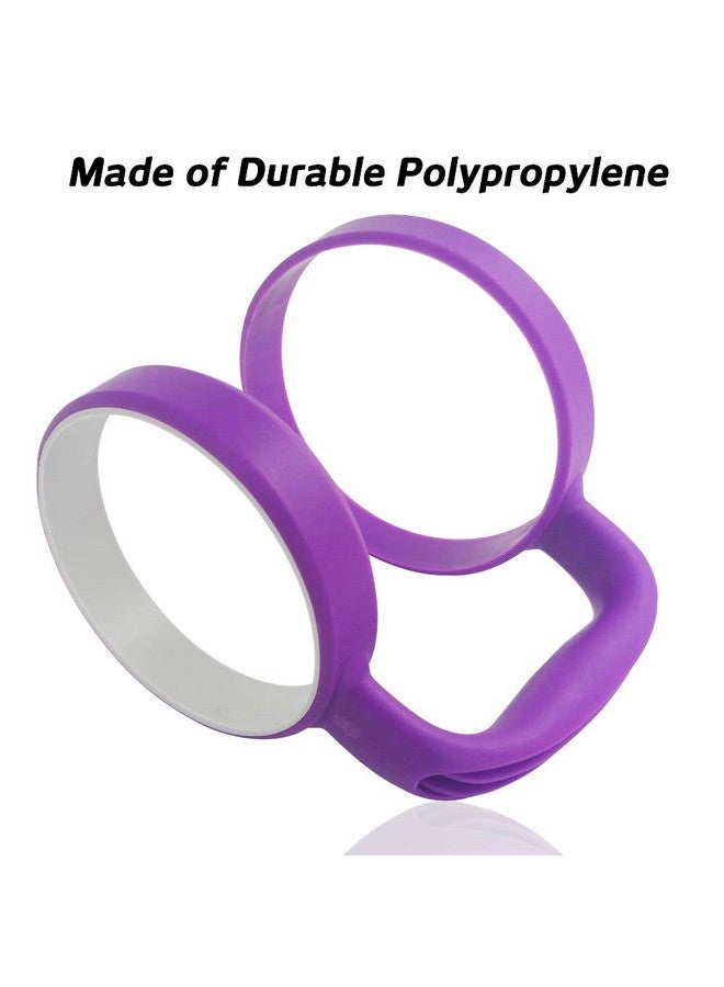 سورس تون حامل أكواب SourceTon - أحمر وأرجواني، مجموعة من 2 مقبض حامل أكواب متوافق مع أكواب YETI وRtic وOZARK TRAIL SIC سعة 30 أونصة، أوزارك تريل بيرج، SIC، تشيللر، كودياك، وكوب Boss - Image 5