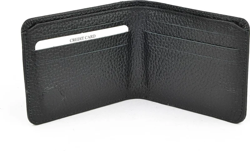 زيا Men's Leather Wallet 1519841ZY111 Black