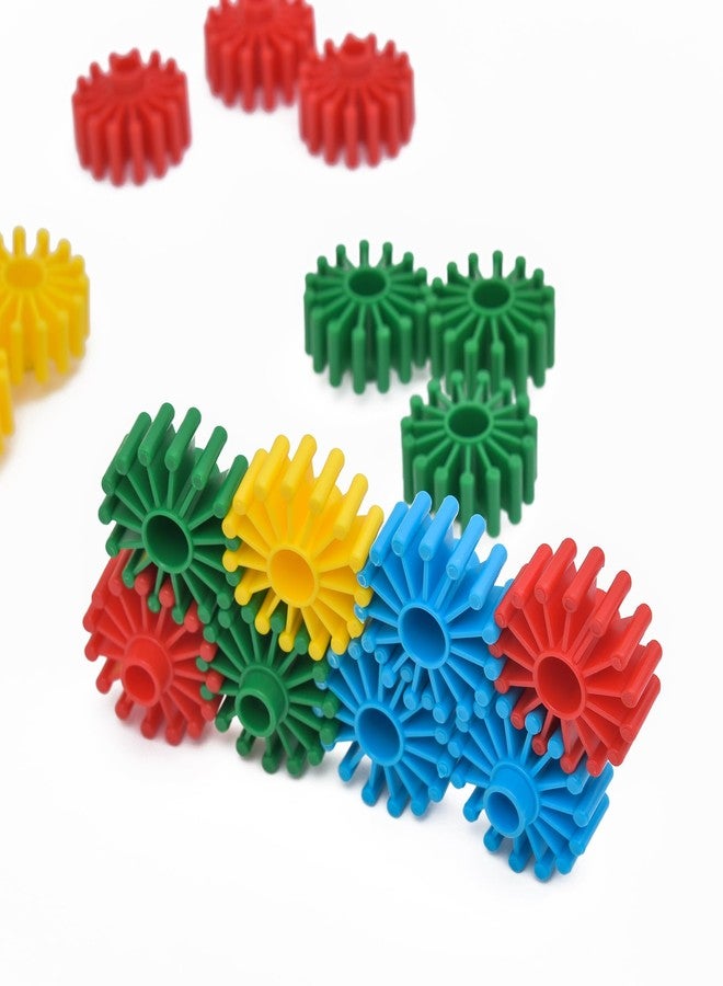 TOODLES Colourful Plastic Circle-Shaped Star Links - Colors for Creative Play and Crafting Pack of 20 - Image 4