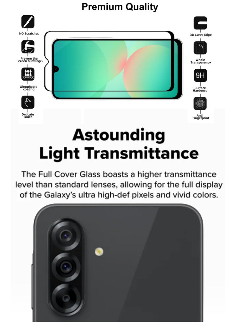 2 in 1 Samsung Galaxy A26 Screen & Camera Protector - High Transparency Full Coverage Shield for Scratch & Impact Protection - Screen & Camera Protector for Samsung Galaxy A26