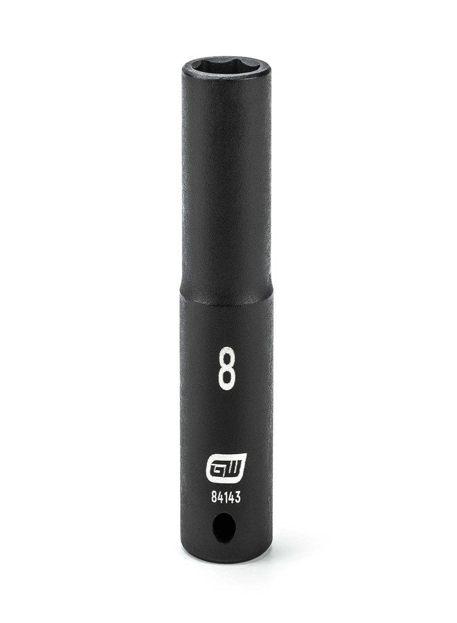 GEARWRENCH 1/4" Drive 6 Point Deep Impact Metric Socket 8mm - 84143 - Image 2