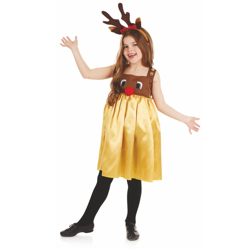 fun shack زي الرنة من فن شاك للفتيات، زي غزال للأطفال - صغير - Image 1