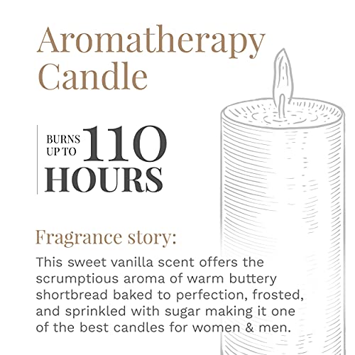 Candle-lite Scented Candles, Creamy Vanilla Swirl Fragrance, One 18 oz. Single-Wick Aromatherapy Candle with 110 Hours of Burn Time, Off-White Color - Image 3